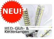 NEU! HED-Glüh- & Kerzenlampen